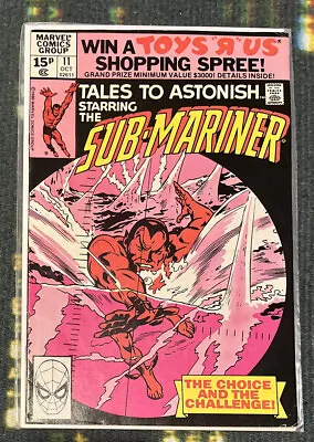 Buy Tales To Astonish Starring The Sub-Mariner #11 Marvel Comics 1980 SentInMailer • 3.99£