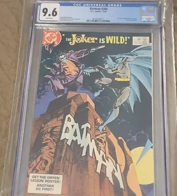 Buy Batman #366 CGC 9.6 White Pages 1st Jason Todd In Robin Costume  1983 🔑 • 175.89£