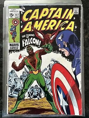 Buy Captain America #117 1969 Key Marvel Comic Book 1st Appearance & Origin Falcon • 118.58£