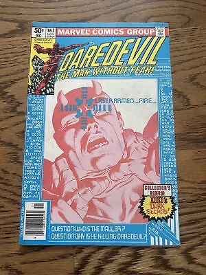 Buy Daredevil #167 (Marvel 1980) Frank Miller! 1st Appearance Mauler! Newsstand FN • 7.58£