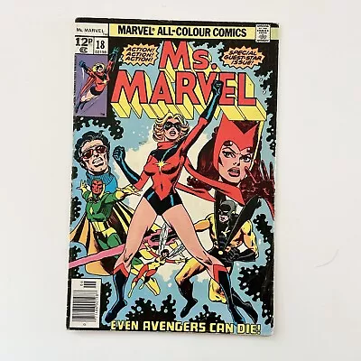 Buy Ms Marvel #18 1978 VG 1st Full Appearance Of Mystique Pence Copy • 60£