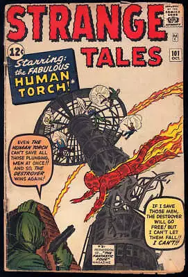Buy Strange Tales #101 Marvel 1962 (GD) 1st SA Solo Human Torch Story! L@@K! • 120.63£