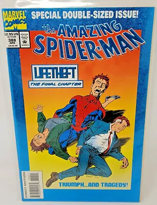 Buy Amazing Spider-man #388 Vulture Appearance Dbl Size Blue Foil Cover *1994* 9.2 • 3.94£