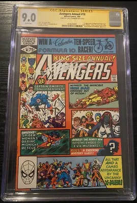 Buy Avengers Annual 10 SS CGC 9.0 SIGNED Claremont 1st App Rogue Madelyn Pryor X-Men • 220.85£