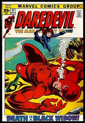 Buy Daredevil #81...Black Widow Team Ups Begin...Stunning Copy W/ Small Tear • 79.12£