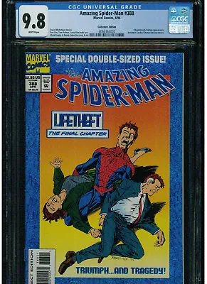 Buy Amazing Spider-man #388 Cgc 9.8 Mint White Pages 1994 Collector's Edition Venom • 127.72£