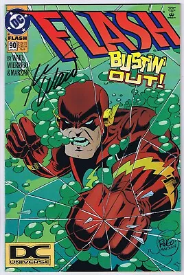 Buy Flash #90 DC Universe Variant VF/NM Signed W/COA Mark Waid 1994 DC Comics • 37.50£