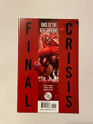 Buy Final Crisis: Rage Of The Red Lanterns #1 Nm 9.4 1st App Of Atrocitus 2nd Print • 39.53£