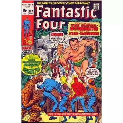 Buy Fantastic Four (1961 Series) #102 In VF Minus Condition. Marvel Comics [w} • 40.37£