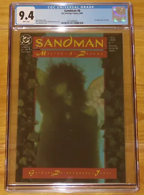 Buy CGC 1989 SANDMAN No. 8 NM 9.4 Neil Gaiman 1st Appearance Death • 101.97£