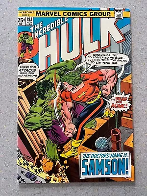 Buy Incredible Hulk 193 NM!   Trimpe's Run Ends! DOC SAMSON 1975 • 35.75£