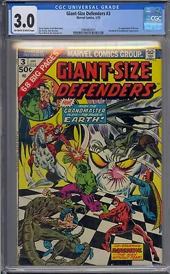 Buy Giant-size Defenders #3 Cgc 3.0 1st Korvac • 59.93£