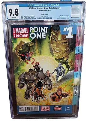 Buy All New Marvel Now Point One #1 CGC 9.8 Marvel Comics 2nd Print • 357.50£
