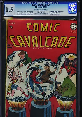 Buy COMIC CAVALCADE #29 CGC-6.5, OW-W - Last Flash, Green Lantern, Wonder Woman • 679.65£