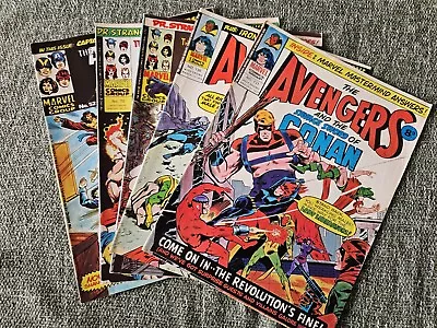 Buy Marvel UK The Avengers 5 Comic Lot 1970s #52 #70 #71 #130 #131 Black Panther VG • 4.99£