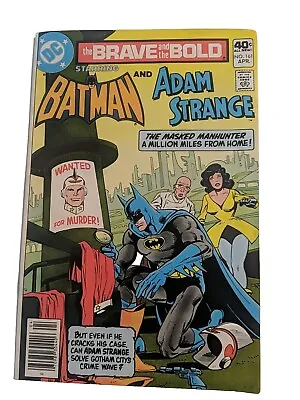 Buy BRAVE AND THE BOLD #161 Bronze Age Batman Adam Strange DC Comics 1980 • 2.62£