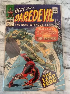 Buy Daredevil 25 1st App Leapfrog & Mike Murdoch  - Marvel Bronze Age 1966 GD Rare • 84.99£