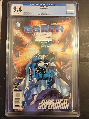 Buy Earth 2 25 CGC 9.4 DC Comics Val-Zod Cover 2014 • 79.94£