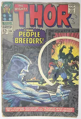 Buy Thor #134 1st Appearance Of The High Evolutionary Marvel Comics (1966) • 39.95£