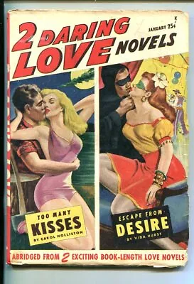 Buy 2 DARING LOVE NOVELS-#1-JAN 1948-PULP-SOUTHERN STATES PEDIGREE-fn/vf • 177.38£