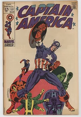 Buy Captain America 111 Marvel 1969 VG Jim Steranko 1st Madame Hydra • 67.18£