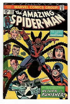 Buy Amazing Spider-man #135, FN- 5.5, 2nd Full Punisher Appearance; MVS • 74.36£