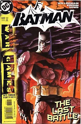 Buy DC Batman 633 Rare VF 8.0 Comic Hot 2004 Bag Board War Games Willingham Act 3 • 2.99£
