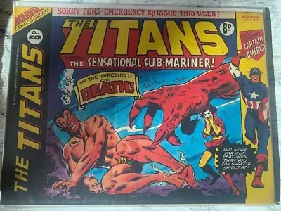 Buy The Titans 11 The X Men - Rare Marvel UK Comics 1976 1st Print VG W/Poster • 6.99£