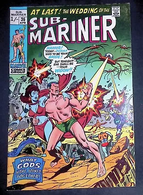 Buy Prince Namor, The Sub-Mariner #36 Bronze Age Marvel Comics F+ • 11.99£