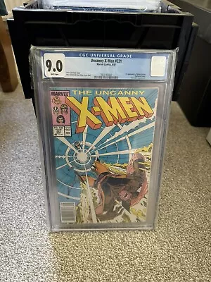 Buy X-Men #221 CGC 9.0 Newsstand 1st App Mister Sinister Marvel Comics • 100£