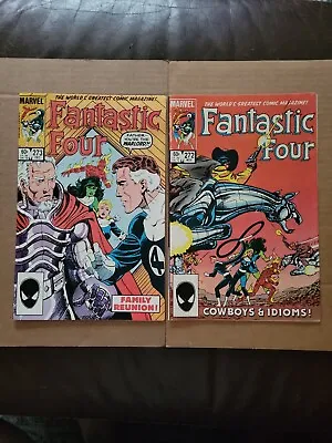 Buy Fantastic Four #272 & 273 NM-1st Full App & Cameo Nathaniel Richards Marvel 1984 • 23.70£
