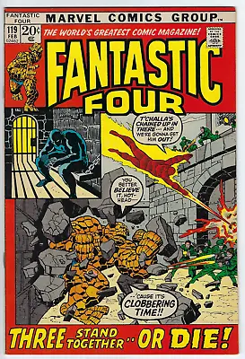 Buy Fantastic Four 119 (1972) VF/NM 9.0 Buscema/Sinnott Black Leopard (Panther) Klaw • 51.62£