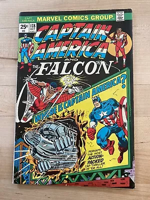 Buy Captain America And The Falcon #178 - 1st Roscoe Simons! Marvel Comics! • 15.98£