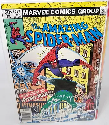 Buy Amazing Spider-man #212 Hydro-man 1st Appearance *1981* Newsstand 9.0 • 37.91£