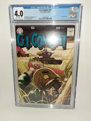 Buy DC G.I. Combat #81 CGC 4.0 Grey Tone Cover 1960 FREE SHIPPING • 67.19£