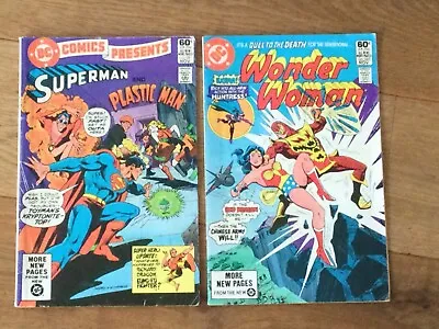 Buy DC Comics Superman And Plastic Man No. 39 Wonder Woman No.285 • 3.50£