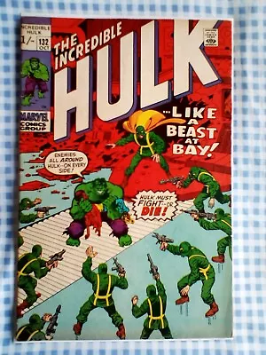 Buy Incredible Hulk 132 (1970) Hydra App • 11.99£