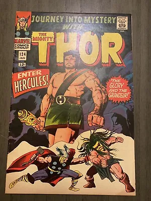 Buy JOURNEY INTO MYSTERY 124 (1/66) FN 6.0 2nd Hercules, Tales Of Asgard Story • 39.49£