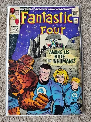 Buy Marvel Fantastic Four 45 1965 - Silver Key 1st Inhumans App & Black Bolt Cameo  • 200£