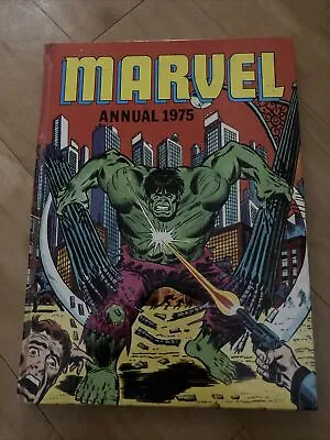Buy Vintage Marvel UK Annual Classic Hulk Stories Unclipped Hardback 1975 Fair Copy • 16.99£