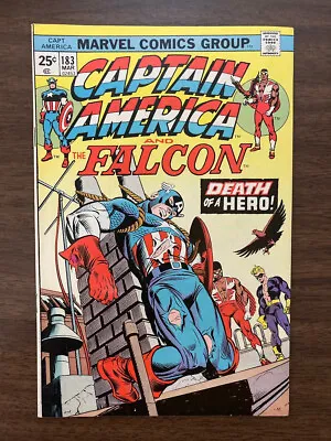 Buy Captain America #183 1975 Marvel Death Of New Cap Nomad App HIGHER GRADE KEY • 13.39£