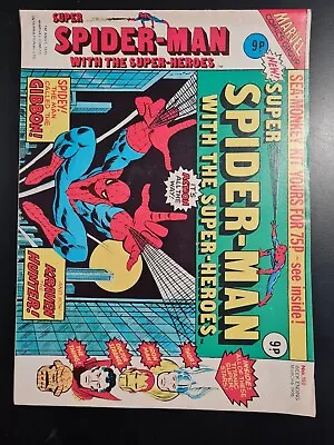 Buy Super Spider-man With The Super-heroes #160 Marvel Uk Weekly 1976 X-men • 4.95£