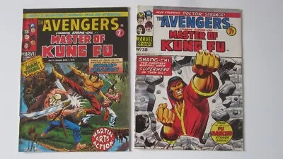 Buy THE AVENGERS 10 X Marvel UK Weekly 1970s (No.37,38,39,40,42,43,44,45,49,50) • 10£