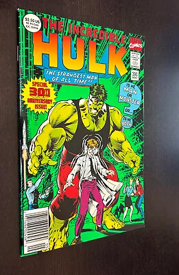 Buy INCREDIBLE HULK #393 (Marvel Comics 1992) -- Foil NEWSSTAND Variant -- NM- • 5.06£