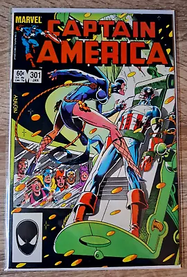 Buy Captain America #301 (1984) Copper Age-Marvel Comics Listing #234 To #379 VF+ • 7.62£