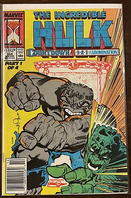 Buy Incredible Hulk #364 VF/NM 9.0 NEWSSTAND EDITION MARVEL COMICS 1989 1ST MADMAN • 6.39£