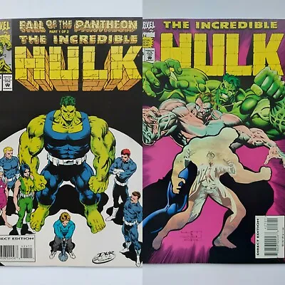 Buy Marvel Comics Incredible Hulk #424,425  Fall Of The Pantheon  1994/5 • 6.49£