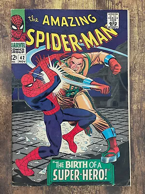 Buy Amazing Spider-Man #42 - GORGEOUS - Mary Jane Face Revealed - Marvel 1966 • 56.13£