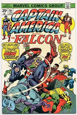 Buy Captain America 181 VF/NM 9.0 1975 1st New Captain America Gil Kane • 33.49£