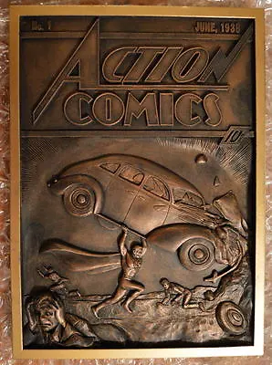 Buy SUPERMAN WALL RELIEF SCULPTURE ACTION COMICS #1 Ltd Ed #398/800 Cold Cast MIB • 283.82£